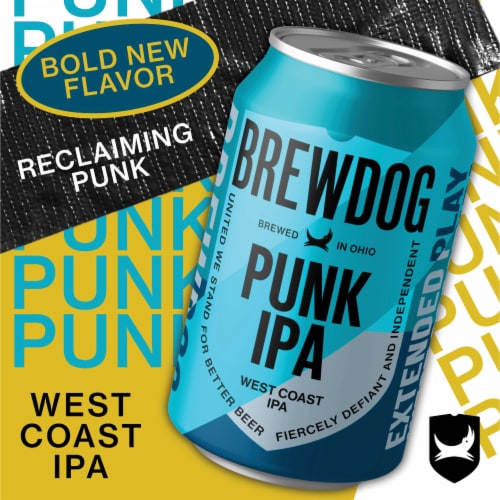 BrewDog Punk IPA West Coast IPA Craft Beer Perspective: top