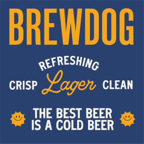 BrewDog Cold Beer Craft Lager Perspective: top