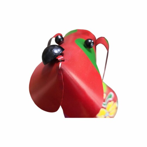 Benzara Metal Dog Sculpture Decor Perspective: top