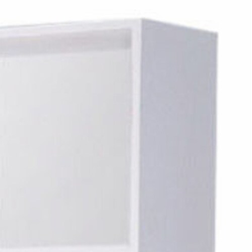 Minimalistic Yet Stylish Bookcase, White Perspective: top