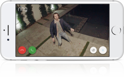 Ring™ Spotlight Battery Camera - White Perspective: top