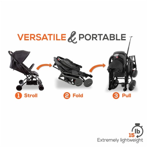 Jovial Portable Folding Lightweight Compact Baby Stroller with Travel Bag Black 1 Piece King Soopers