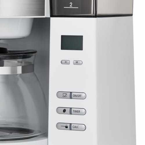 Melitta Drip Coffee Maker with Coffee Grinder Perspective: top