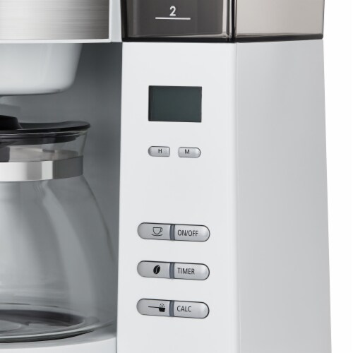 Melitta Drip Coffee Maker with Coffee Grinder Perspective: top