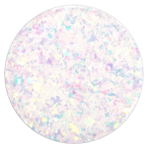 Popsockets - Popgrip Premium - Iridescent Confetti White Perspective: top