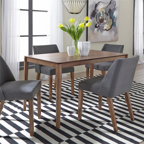 Space Savers Medium Brown Nido Chair - Grey  (RTA)-Set of 2 Perspective: top
