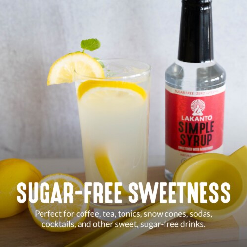 Lakanto Sugar Free Simple Flavoring Syrup - Sweetened with Monk Fruit (Original - 25.4 Fl Oz) Perspective: top