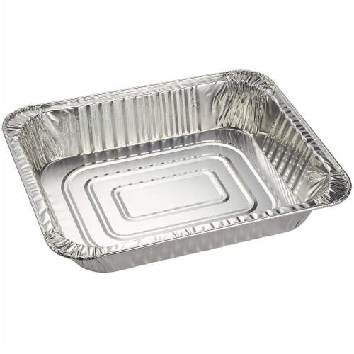 Half Size Aluminum Foil Pans, Deep Disposable Trays (12.7 x 2.2 x 10.2 In,  20 Pack), Pack - Kroger