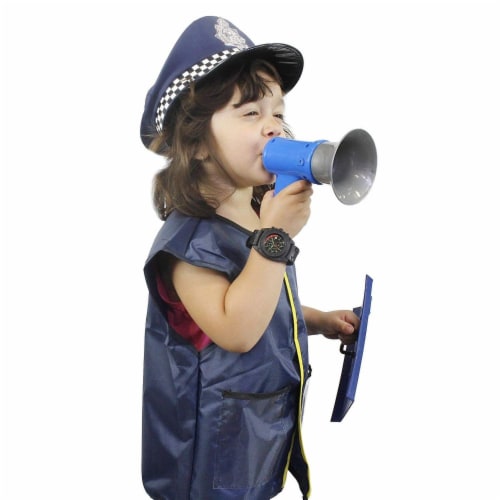 Halloween Costumes for Kids, Police Officer Uniform Costume (13 Pieces) Perspective: top