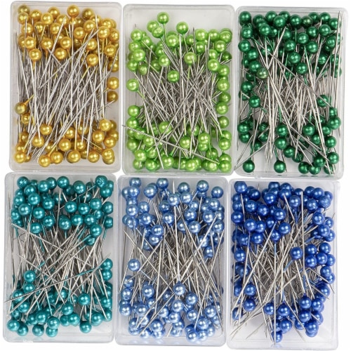 1200 Pieces Sewing Pins with Colored Ball Head, 1.5 inch Straight Quilting  Pin (12 Colors), PACK - Kroger