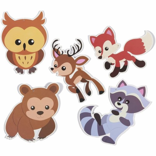 30-Cpunt Woodland Animals Party Swirl, Whirl Hanging Décor, Streamer,  30-37, PACK - Harris Teeter