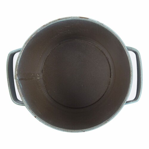 4-Set Galvanized Planter Garden Buckets with Handles for Planting, Decoration Perspective: top