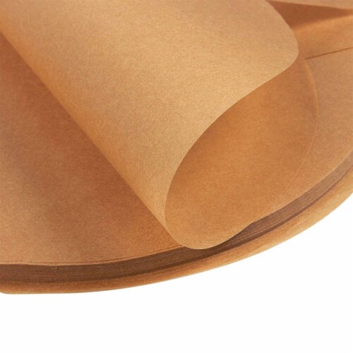 200pcs 9" Non-Stick Unbleached Round Parchment Paper for Baking w/Easy Lift Tab Perspective: top