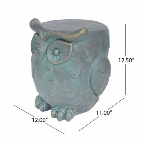 Brock Owl Garden Stool Perspective: top