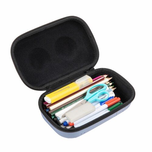 Zip-It Gray Robot Creature Storage Box Perspective: top