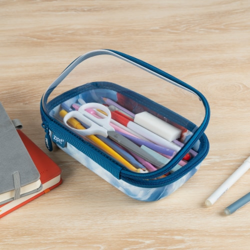 Zip-It Clear Top Pencil Box Hampster Perspective: top