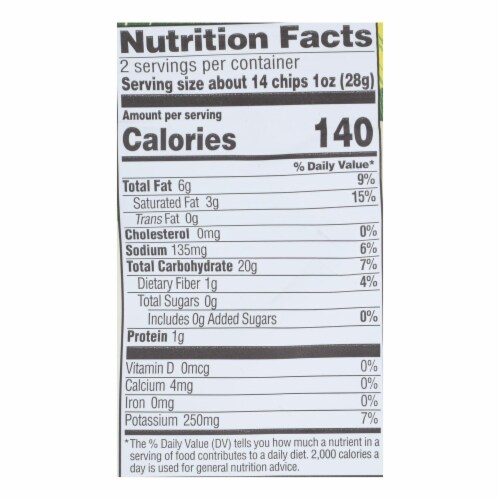 Barnana Plantain Chips - Lime Perspective: top