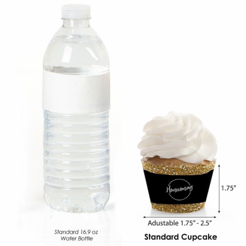 Big Dot of Happiness Hoco Dance - Homecoming Decorations - Party Cupcake Wrappers - Set of 12 Perspective: top