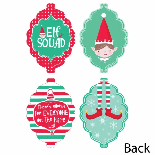 Big Dot of Happiness Elf Squad - Decor Kids Elf Christmas & Birthday Party Essentials 20 Ct Perspective: top