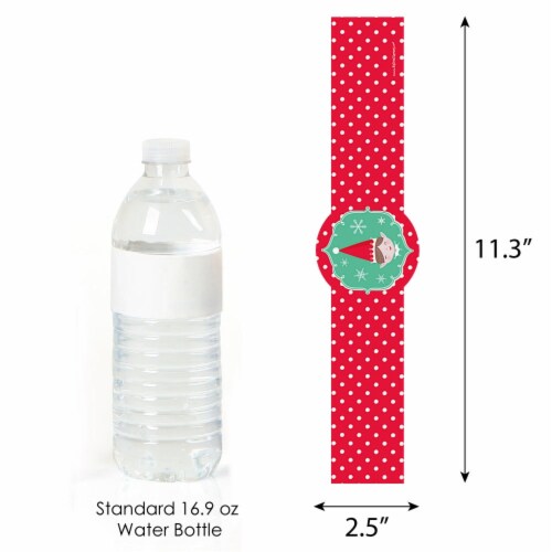 Big Dot of Happiness Elf Squad Kids Christmas Birthday Party DIY Wrapper Favor & Decor 15 Ct Perspective: top
