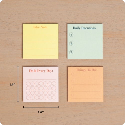 U Brands Painted Fruits Mini Sticky Note Set Perspective: top