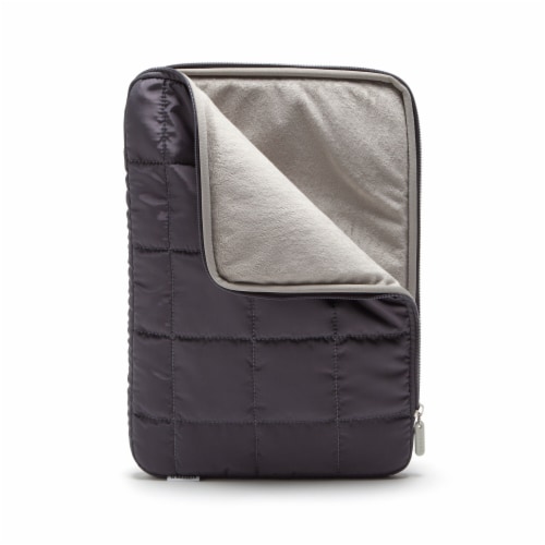U Brands® Large Nylon Puffer Laptop Pouch - Slate Perspective: top