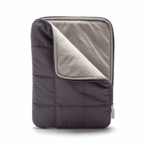 U Brands® Medium Nylon Puffer Laptop Pouch - Slate Perspective: top