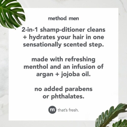 Method Juniper + Sage Men 2-in-1 Shampoo + Conditioner Perspective: top