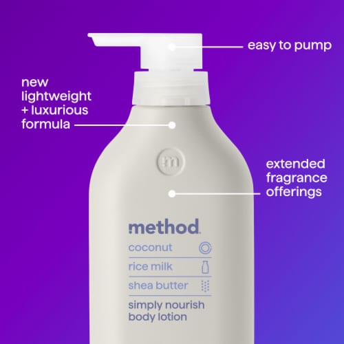 Method Body Lotion Simply Nourish Perspective: top