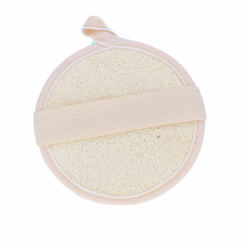 Nikki Secret 2-in-1 Loofah and Mesh Bath Pouf Perspective: top