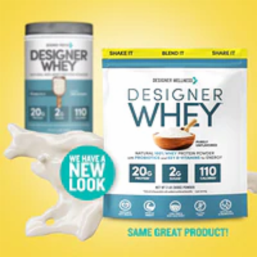 Designer Whey® Protein Powder Perspective: top