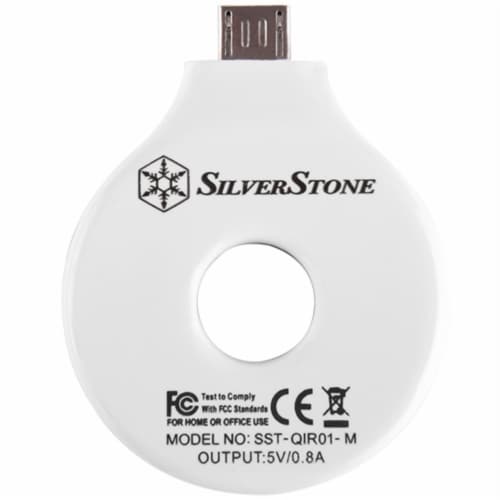 Qi wireless charging receiver for Micro USB Perspective: top