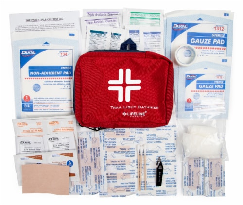 Lifeline Dayhiker First Aid Kit Perspective: top
