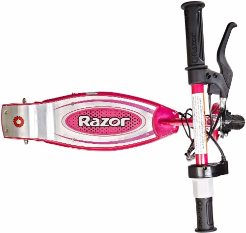 Razor® Pink E100 Electric Scooter Perspective: top