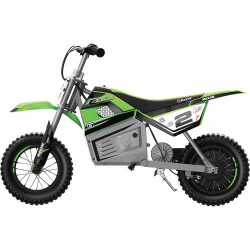 Razor SX350 McGrath Pneumatic Knobby Tires Electric Dirt Rocket Bike Green 1 Piece Foods Co