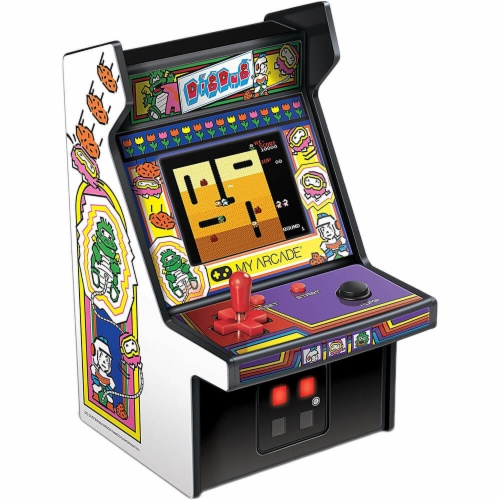 My Arcade Dig Dug Micro Player White DRM3221 Perspective: top