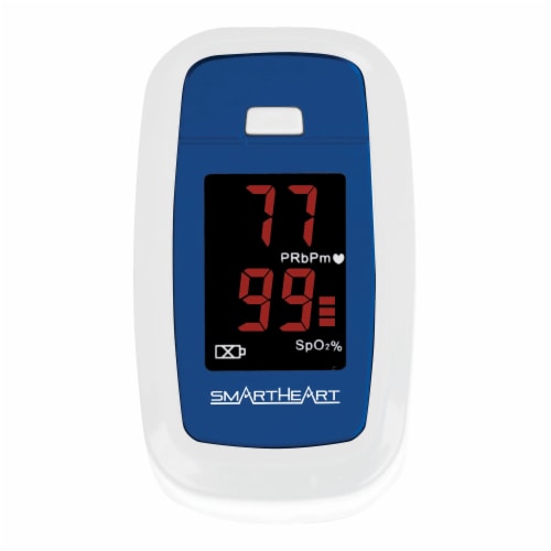 SmartHeart Fingertip Pulse Oximeter 1 Each 11-50K Perspective: top