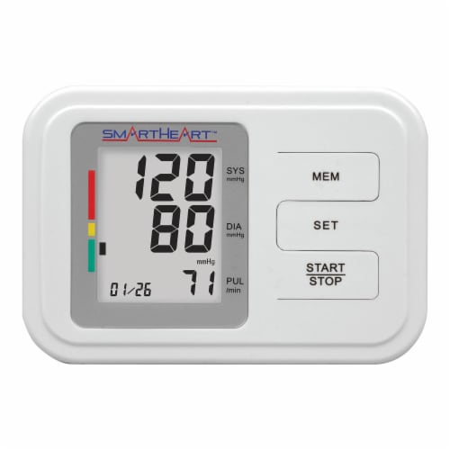 Smartheart Adult Cuff Arm Home Automatic Digital Blood Pressure Monitor Without Tube 1 Each Perspective: top