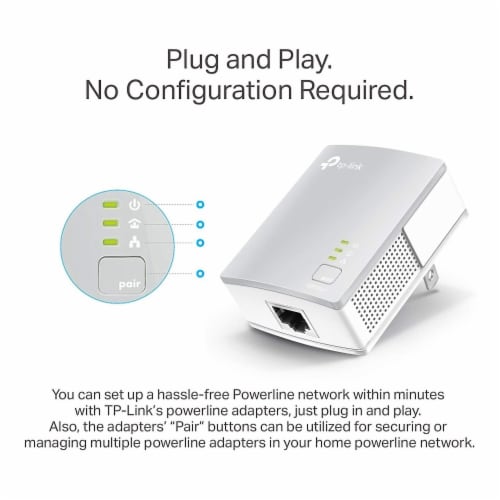 TP-LINK Nano Powerline Adapter Starter Kit Perspective: top
