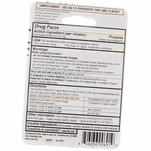 GoodSense Nasal Decongestant Vapor Inhaler 0.007 oz 1 Fred Meyer