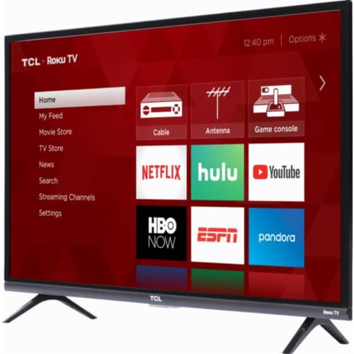 TCL 32" Roku Full HD Smart TV Perspective: top