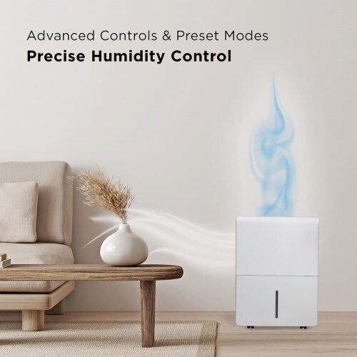 TCL H50D27W 50 Pint Smart Dehumidifier with UV-C Perspective: top
