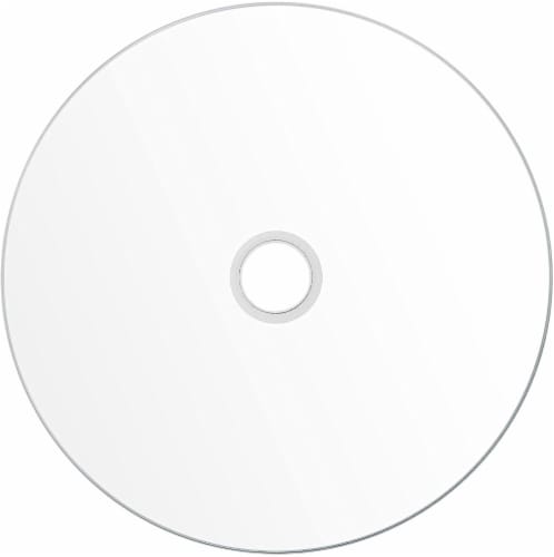 100 Smartbuy Digital Audio CD-R Music 52X 700MB/80Min White Inkjet Hub Printable Blank Disc Perspective: top