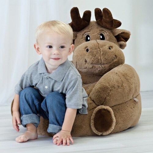 Trend Lab Children's Plush Moose Character Chair Perspective: top