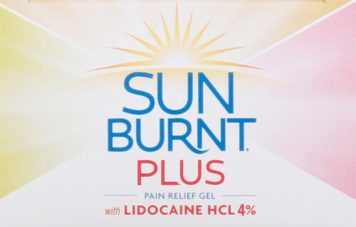 SunBurnt® Plus 4% Lidocaine Pain & Itch Relief Gel Perspective: top