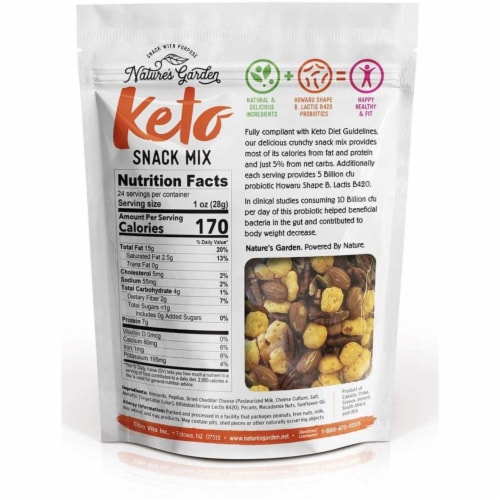 Nature's Garden - Keto Snack Mix - 24 oz. Bag Perspective: top