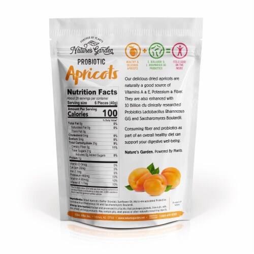 Nature's Garden - Probiotic Apricots - 40 oz. (Single Pack) Perspective: top
