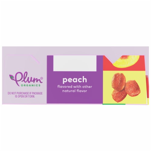 Plum® Organics Teensy® Snacks Peach Soft Fruit Snacks Perspective: top
