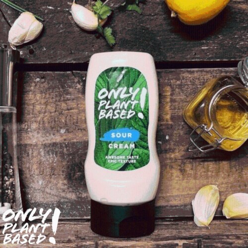 Only Plant Based Vegan Sour Cream, ShelfStable, Squeeze Bottle, 11 Fl