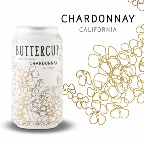 Buttercup Chardonnay Single Can Perspective: top